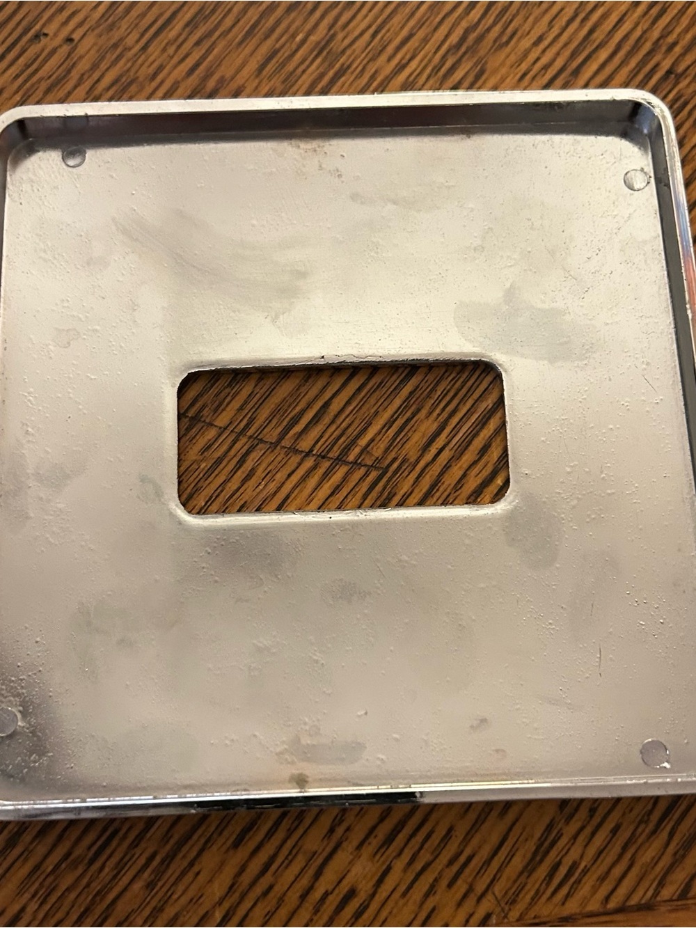 Ribbed Glass Tissue Box Cover with Chrome Base & Lid - Picture 12 of 12